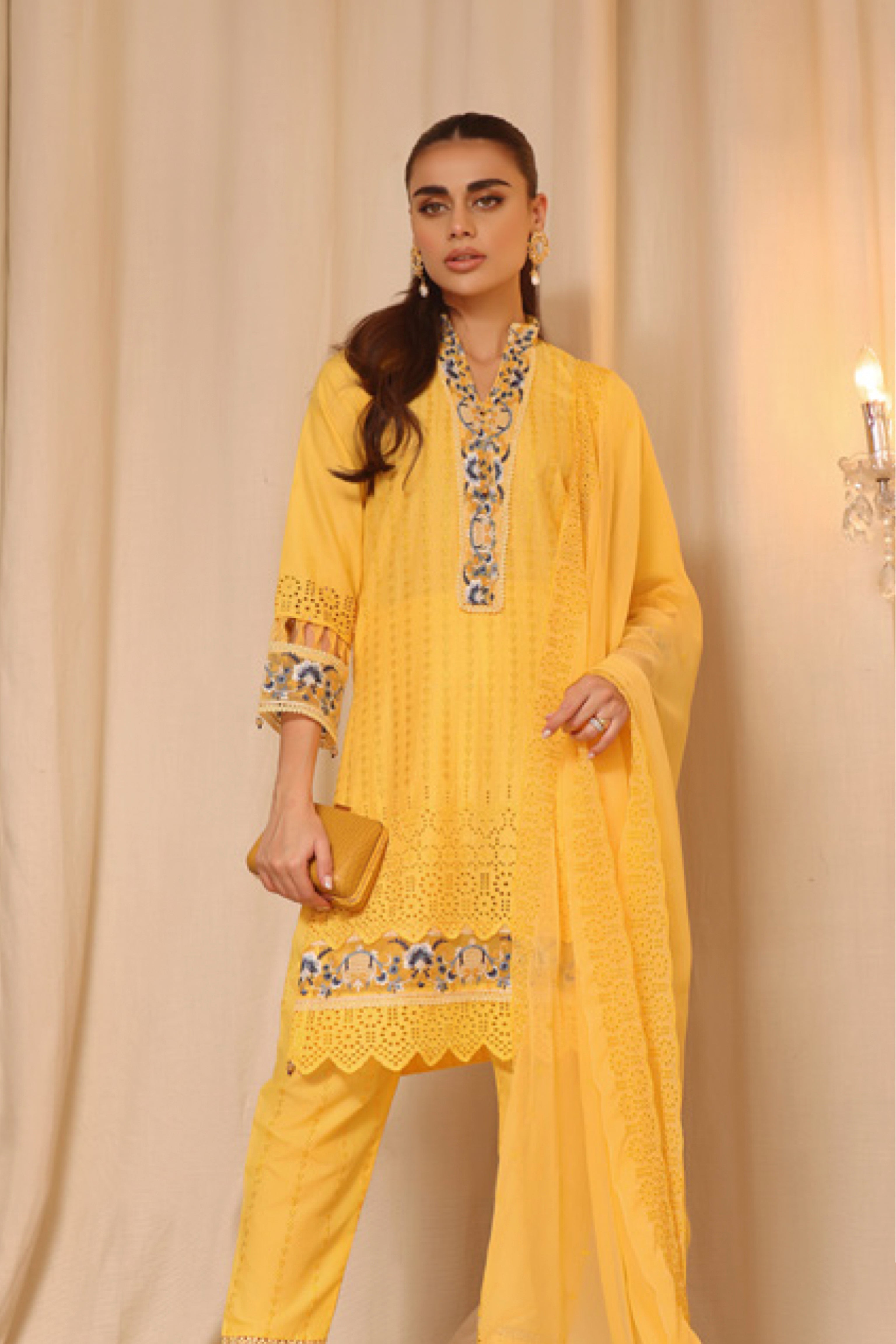 Emerald Enchantment Chikankari